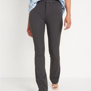 BRAND NEW Old Navy Women's High-Waisted Pixie Flare Pants- Dark Heather Gray NWT